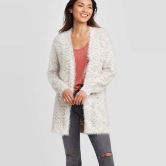 Knox‎ Rose Soft Long Sleeve Eyelash open Cardigan XS cozy fall winter - Picture 1 of 10